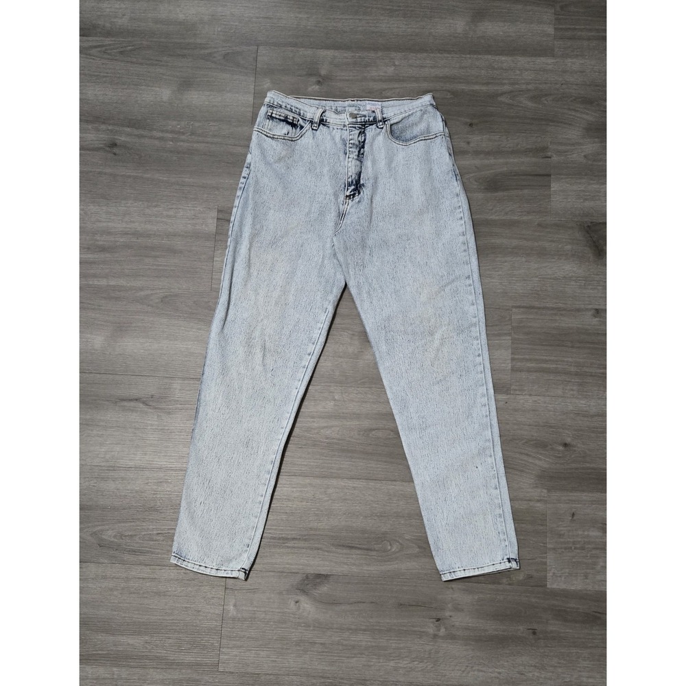Vintage Watch LA Jeans High Rise Womens Size 13-14 Acid Wash Cotton Made in USA